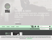 Tablet Screenshot of greyzone-concerts.de